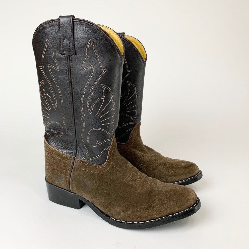 Masterson Leather Cowboy Boots Style RB2003Y Youth Size 3.5 D